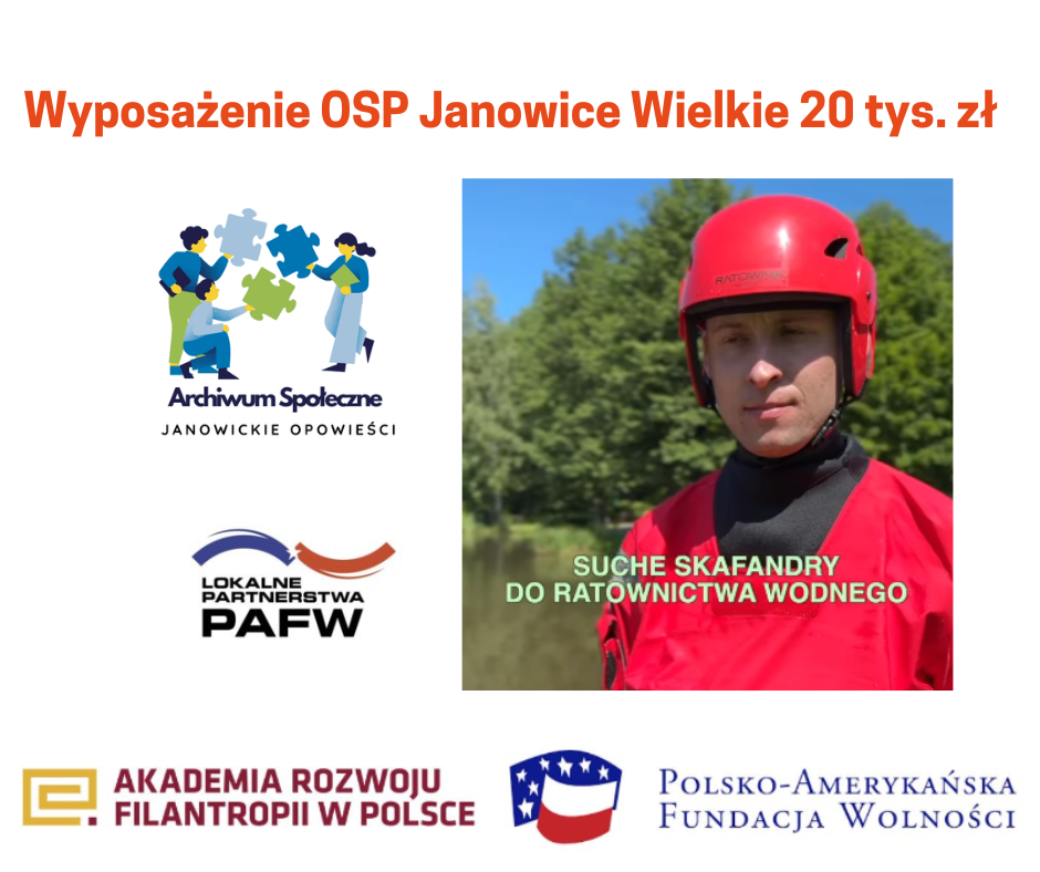 20 tys. zł na wyposażenie dla OSP Janowice Wielkie