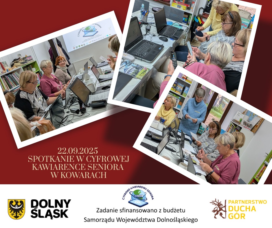 22.09.2025 r. I spotkanie w "Cyfrowej Kawiarence Seniora" w Kowarach