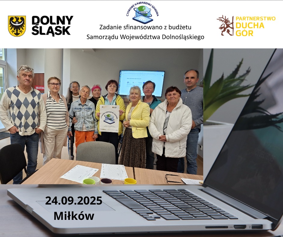 24.09.2025 r. I spotkanie w "Cyfrowej Kawiarence Seniora" w Miłkowie