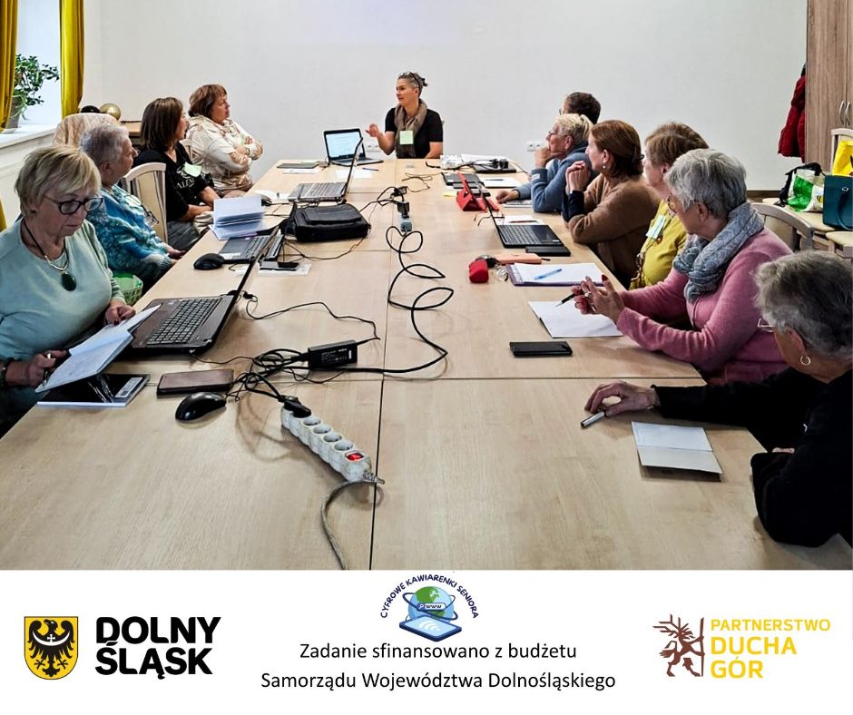 2 X w Mysłakowicach zajęcia w Cyfrowej Kawiarence dla Seniorów
