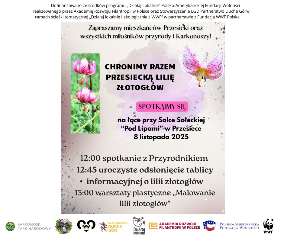 8 XI Chrońmy razem Przesiecką Lilię Złotogłów 