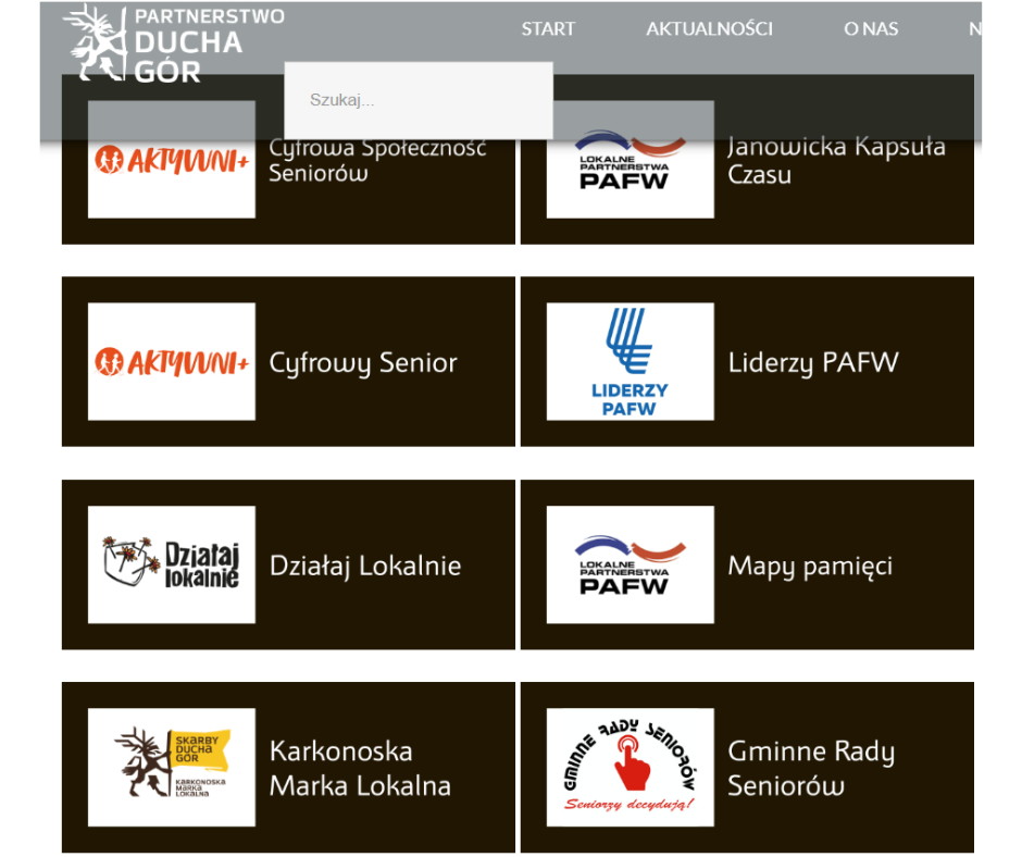 Baza projektów innych LGD archiwum