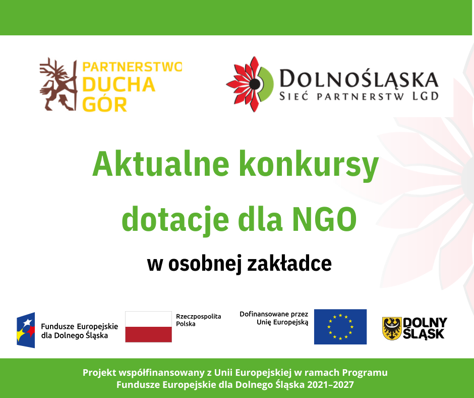 Aktualizacja zakładki KONKURSY DLA NGO