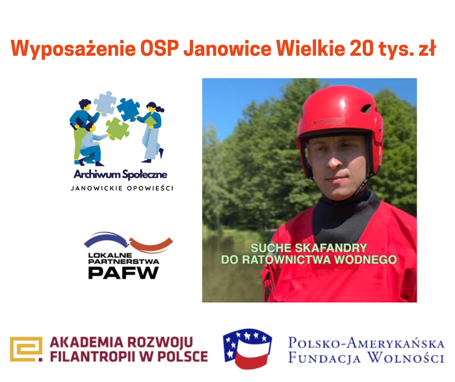 20 tys. zł na wyposażenie dla OSP Janowice Wielkie