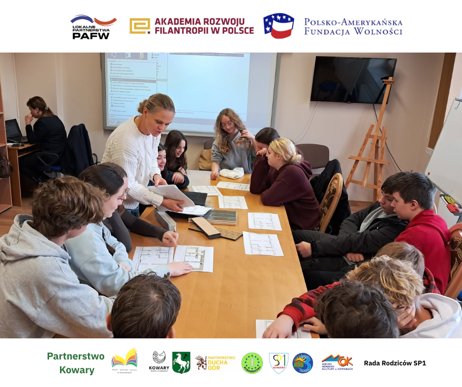 6.12.24 warsztaty młodzieży Kowar z projektantką wnętrz