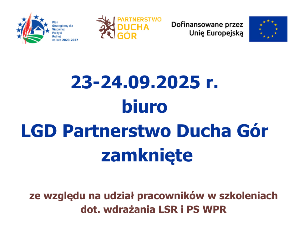 23-24.09.25 biuro LGD zamknięte
