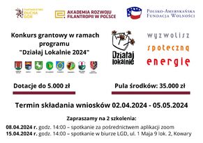 Szkolenie Działaj Lokalnie - 08.04.2024 r.