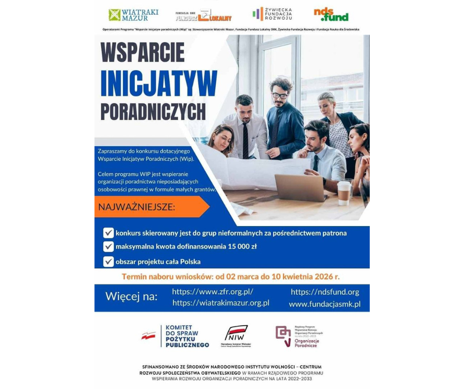 Wsparcie Inicjatyw Poradniczych (Wip) edycja 2026