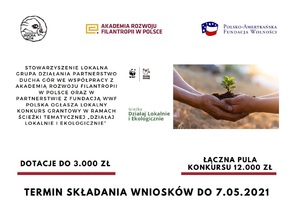 Ruszył konkurs "działaj lokalnie i ekologicznie"