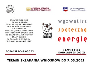 RUSZYŁ KONKURS DZIAŁAJ LOKALNIE 2021