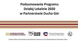 Podsumowanie Programu "Działaj Lokalnie" 2019-2020