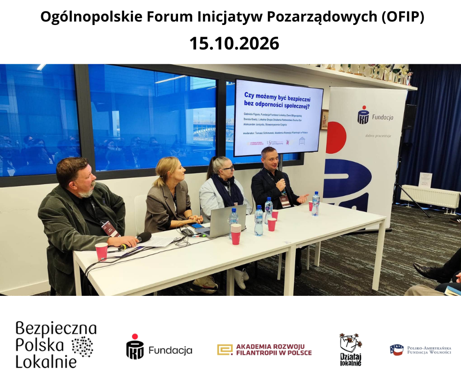 Ogólnopolskie Forum Inicjatyw Pozarządowych (OFIP) 15.10.2026