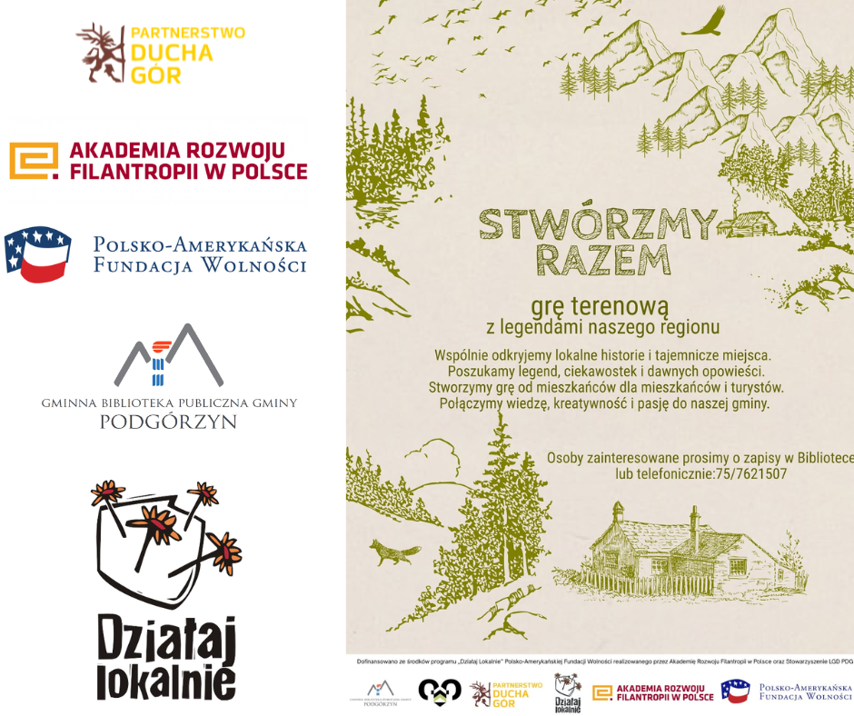 „Śladami lokalnych legend – gra terenowa z legendami regionu”