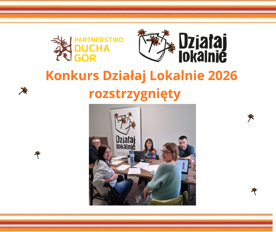Konkurs Działaj Lokalnie 2026 rozstrzygnięty