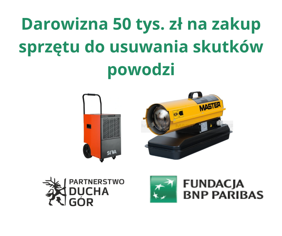 Darowizna Fundacji Banku BNP PARIBAS na zwalczanie skutków powodzi