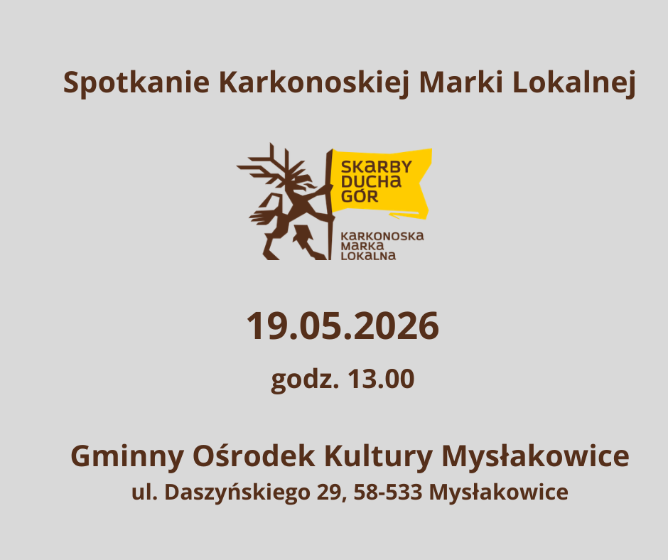 19.05.2026 Spotkanie Karkonoskiej Marki Lokalnej