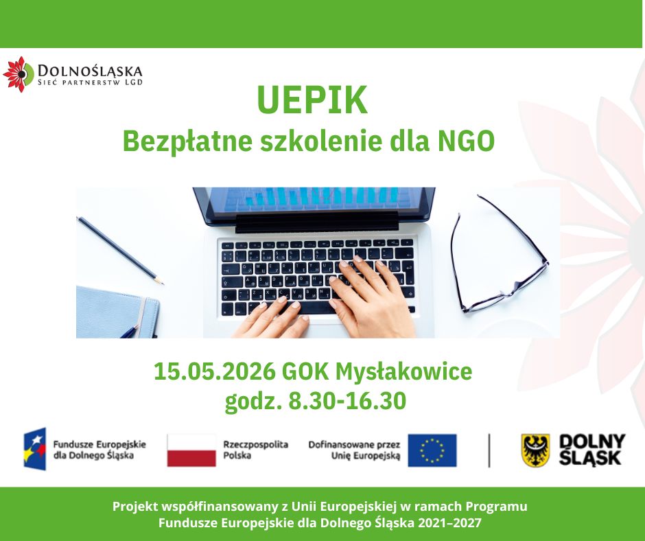 Bezpłatne szkolenie dla NGO z UEPIK 15.05.2026
