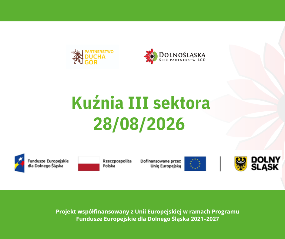 28.08.2026 spotkanie dla NGO w projekcie Kuźnia III sektora